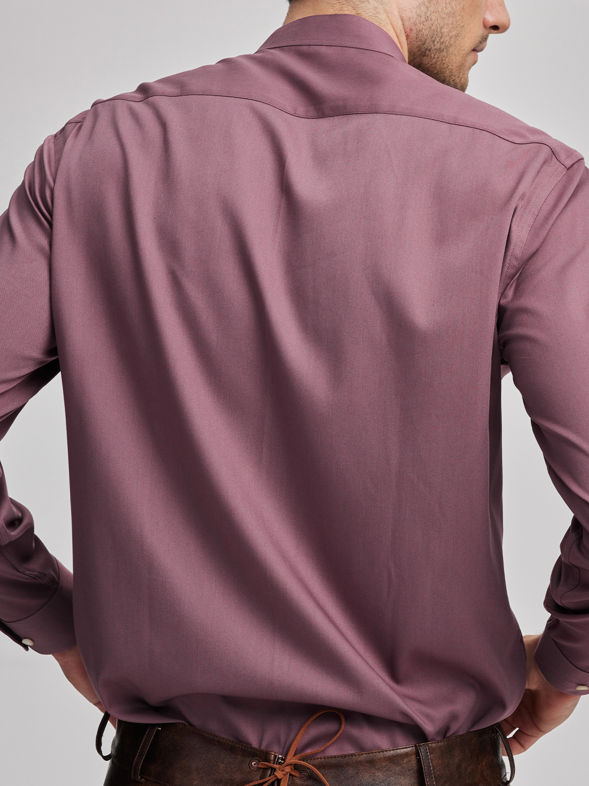 Dirndlbluse mit Spitze in Rosa