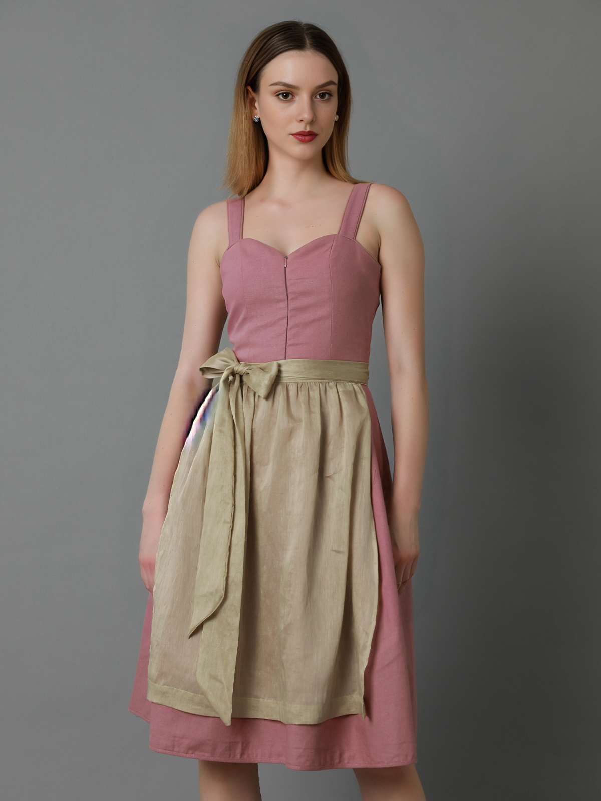 Dirndl Bluse in Rosa