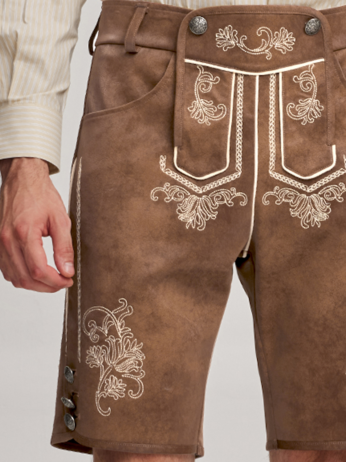 Dirndl rosa grau mit traditioneller Schürze