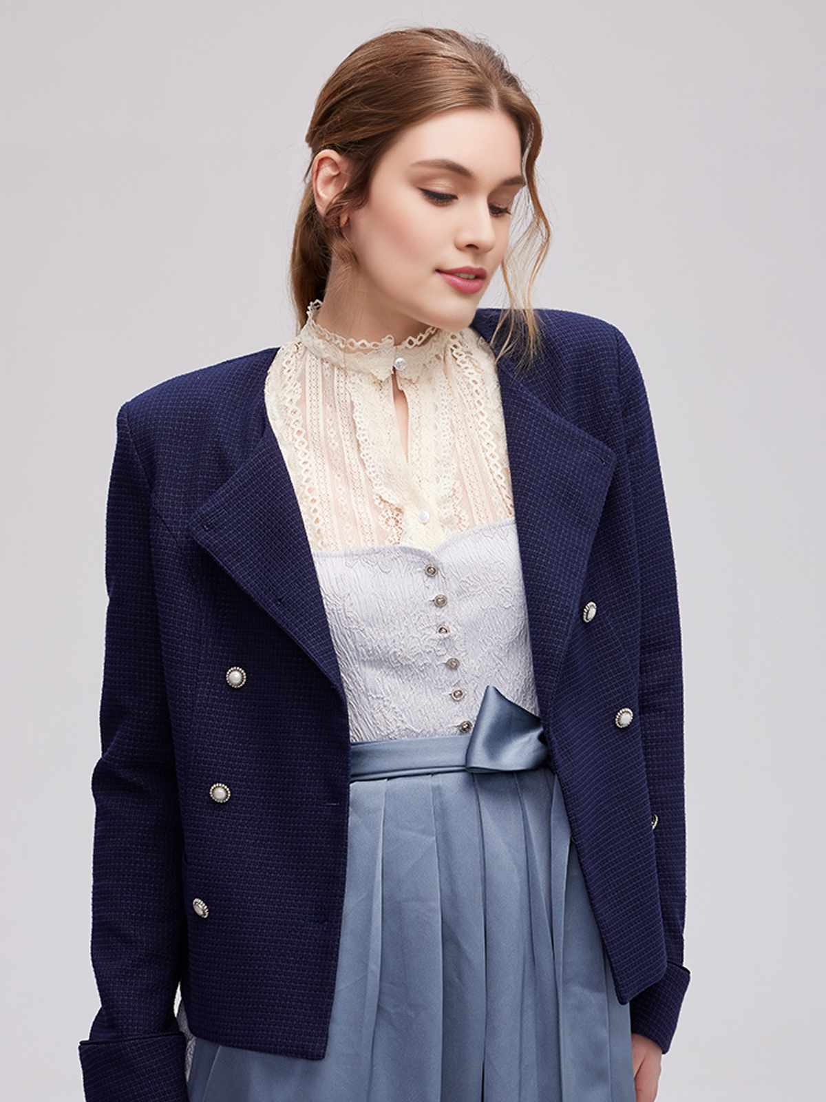 Dirndl-Jacke in Blau
