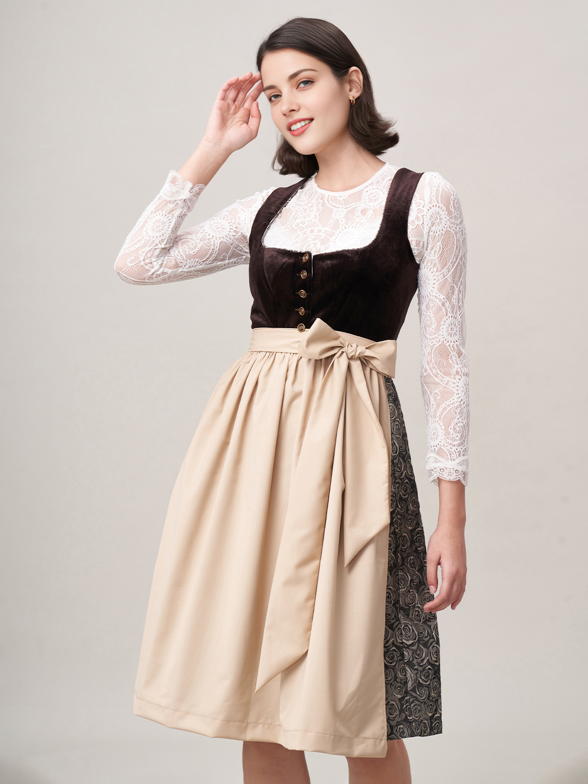 Ehreer Dirndl in Braun – zeitlose Eleganz