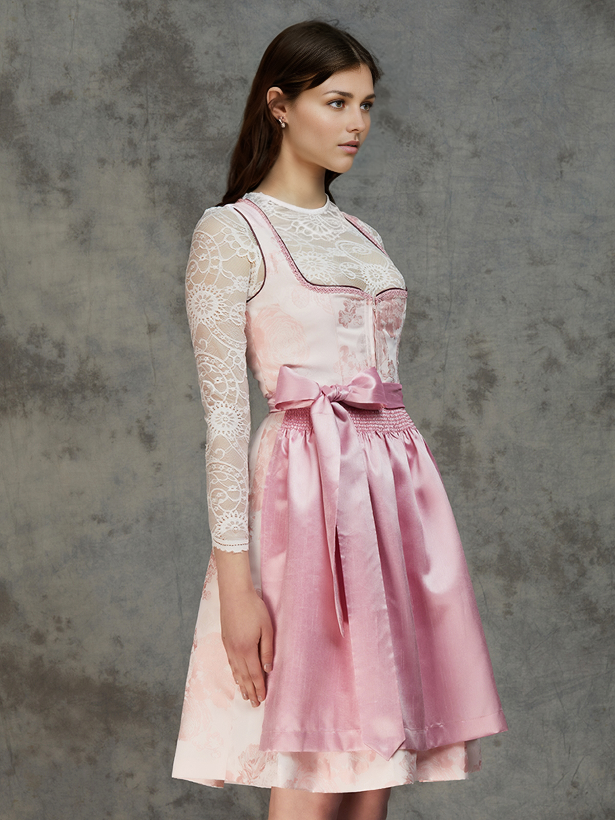 Dirndl Dunkelgrün mit Bluse