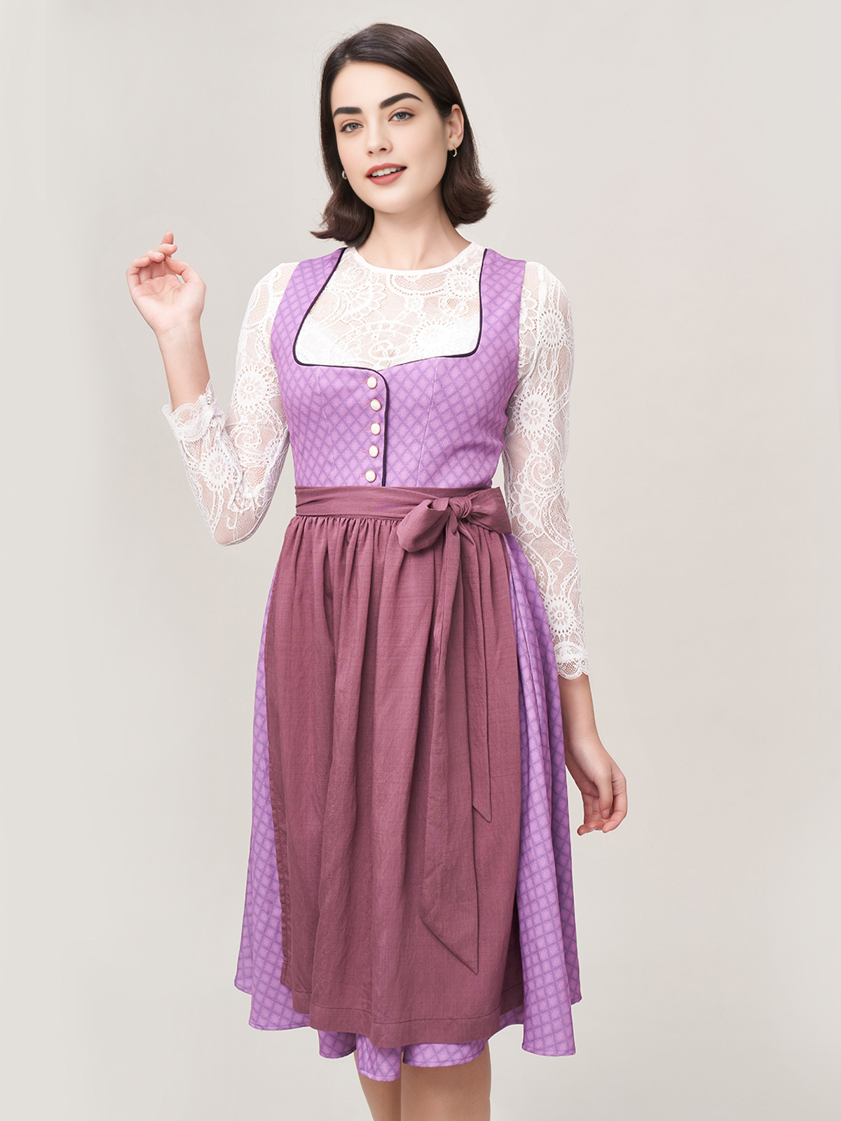 Dirndl Blau in verschiedenen Nuancen