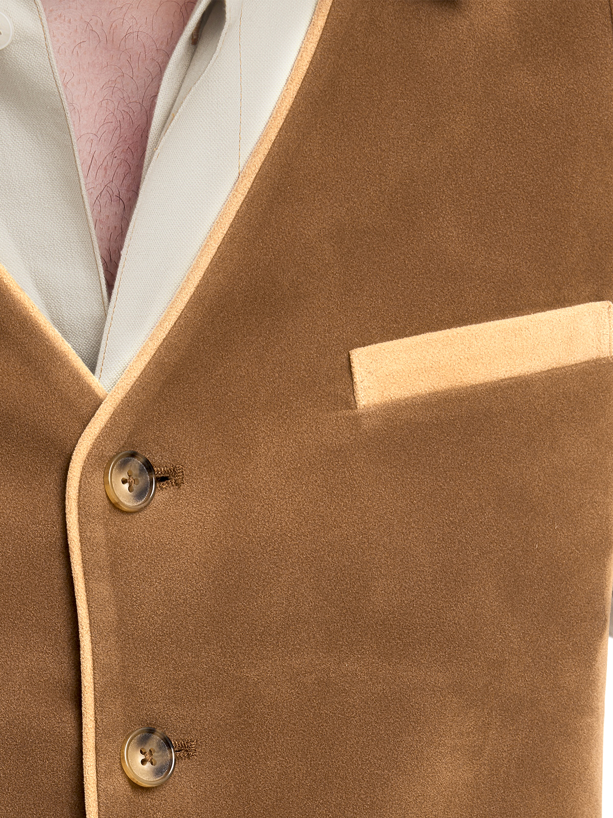 Oranges Dirndl mit gelber Weste